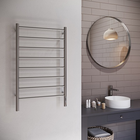 Аврора П8 500х850 Электро Полотенцесушитель TERMINUS Оружейная сталь Салават - фото 3