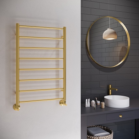 Аврора П8 500х800 Полотенцесушитель TERMINUS Брашированное золото Салават - фото 3