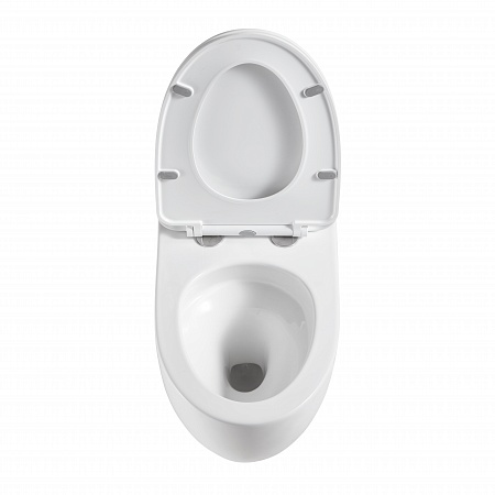 Подвесной унитаз безободковый Terminus Енисей Monolit 560х390 белый Салават - фото 3