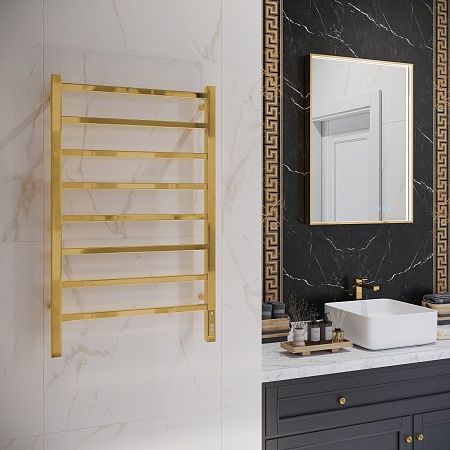 Ватикан П8 500х850 Электро Полотенцесушитель TERMINUS Золото Салават - фото 3