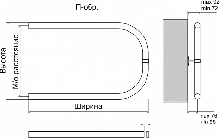 Эконом П-обр AISI 32х2 320х500 Полотенцесушитель  TERMINUS Салават - фото 3